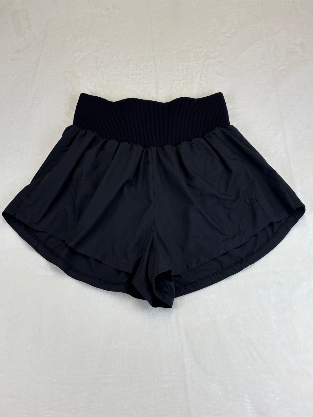 FREE PEOPLE Movement Carpe Diem Shorts Black Size Large